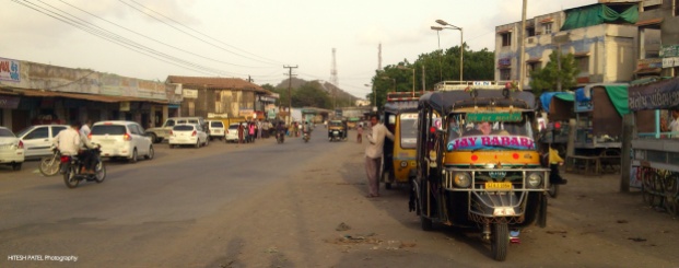 National Highway Passing through a small town of Nakhtrana